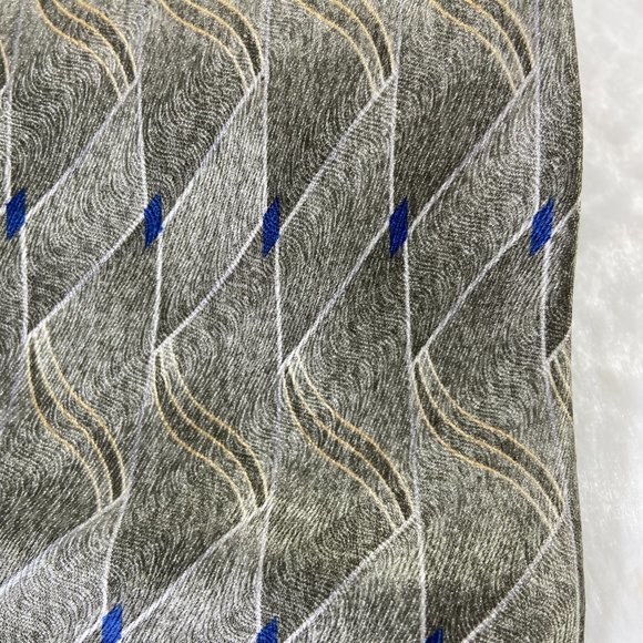 Vintage Puritan Mens Silk Necktie Dress Business Abstract wavy pattern - Picture 4 of 5